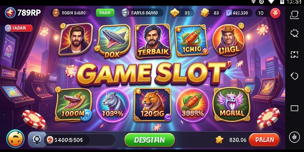 Tampilan gameplay menakjubkan dari 789RP yang penuh warna.