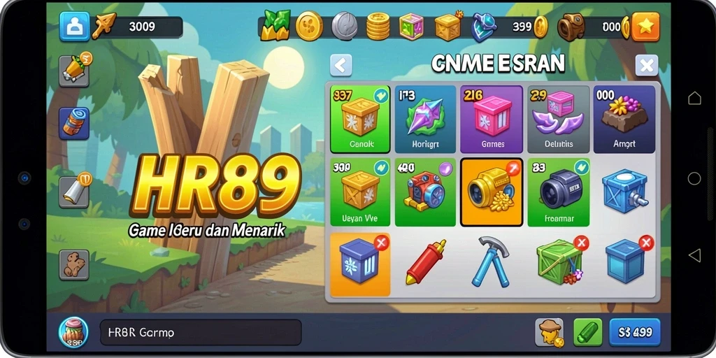 Tampilan gameplay HR89 yang menarik dan seru dalam kategori Idle.