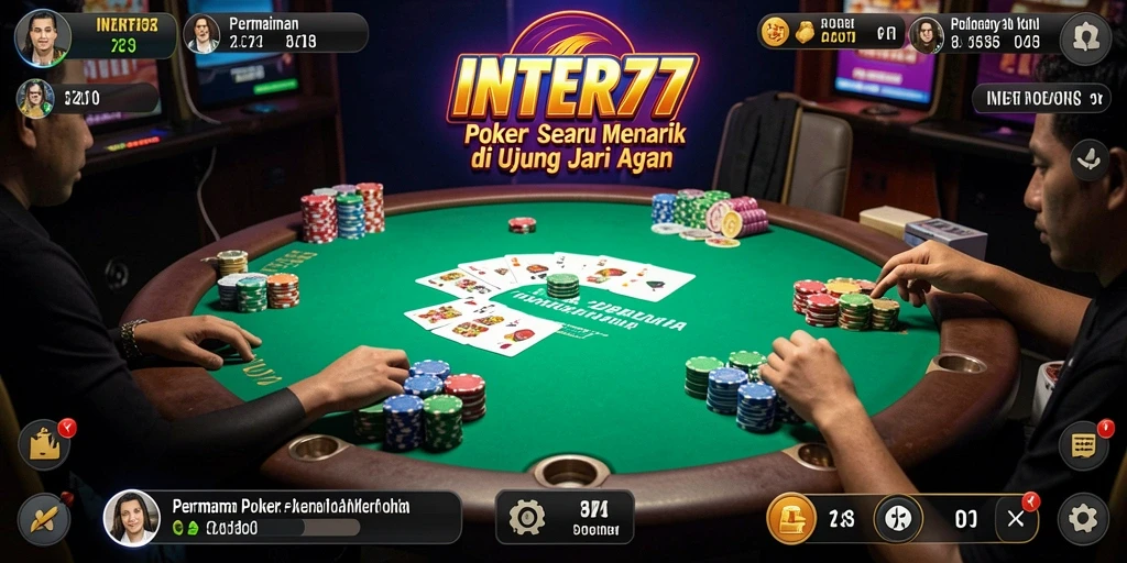 Tampilan menarik dari gameplay Poker INTER77 yang penuh aksi.