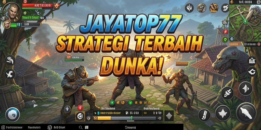 Screenshot utama JAYATOP77 menunjukkan pertempuran strategi yang intens.