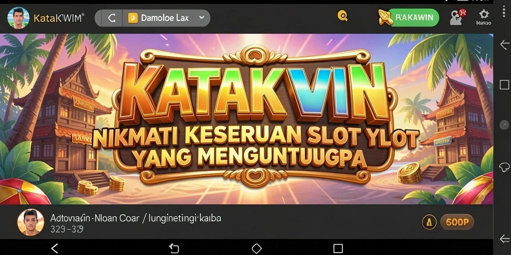 Screenshot KATAKWIN menampilkan aksi seru permainan Slot yang menghibur.
