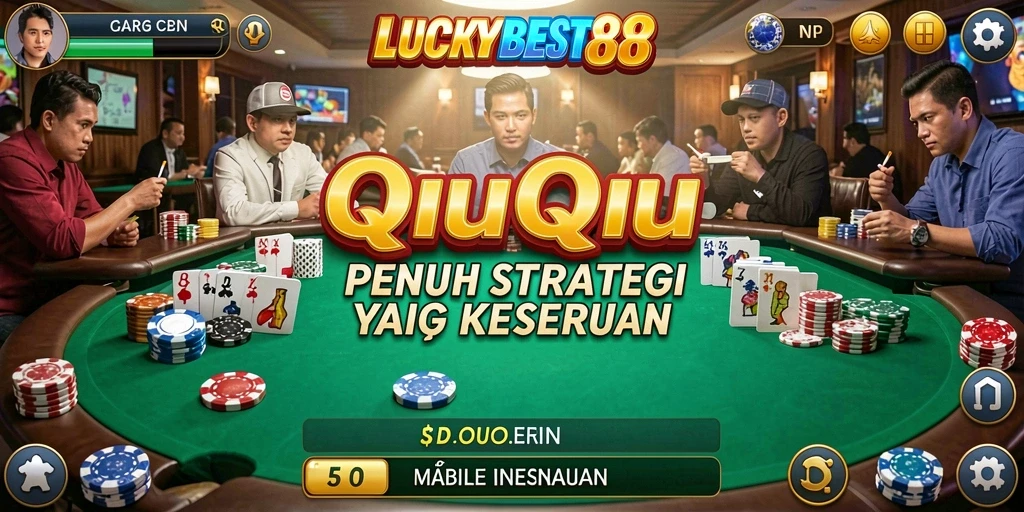 Screenshot LUCKYBEST88 menampilkan gameplay seru QiuQiu.