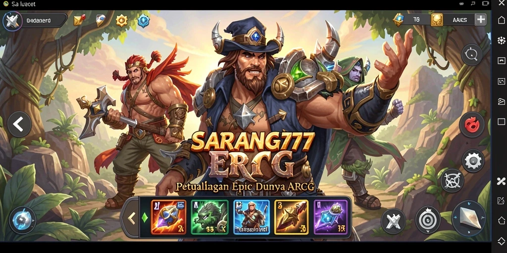Tampilan gameplay epik SARANG777 dengan aksi seru dan grafis ciamik.