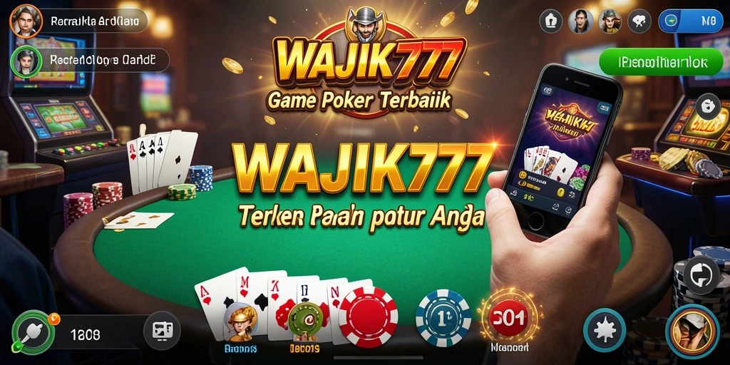 Tampilan menarik dari gameplay Poker di WAJIK777.