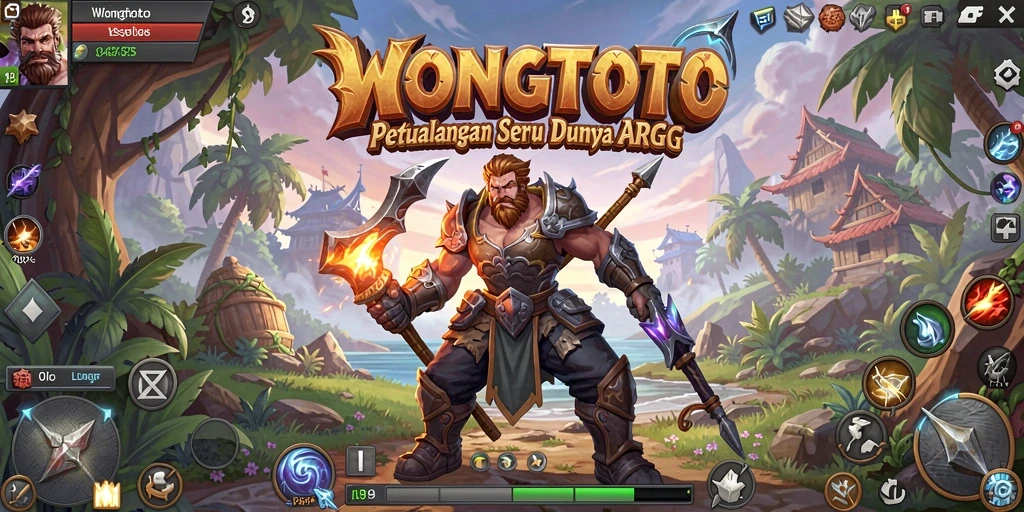 Menampilkan aksi seru karakter dalam WONGTOTO yang penuh tantangan.