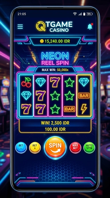 Screenshot aplikasi dengan berbagai kategori menarik di qtgame.