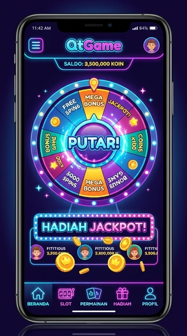 Proses unduh aplikasi di qtgame yang cepat dan mudah.